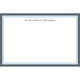 Border Charcoal and Light Blue Flat Note Cards Image 4 of 4